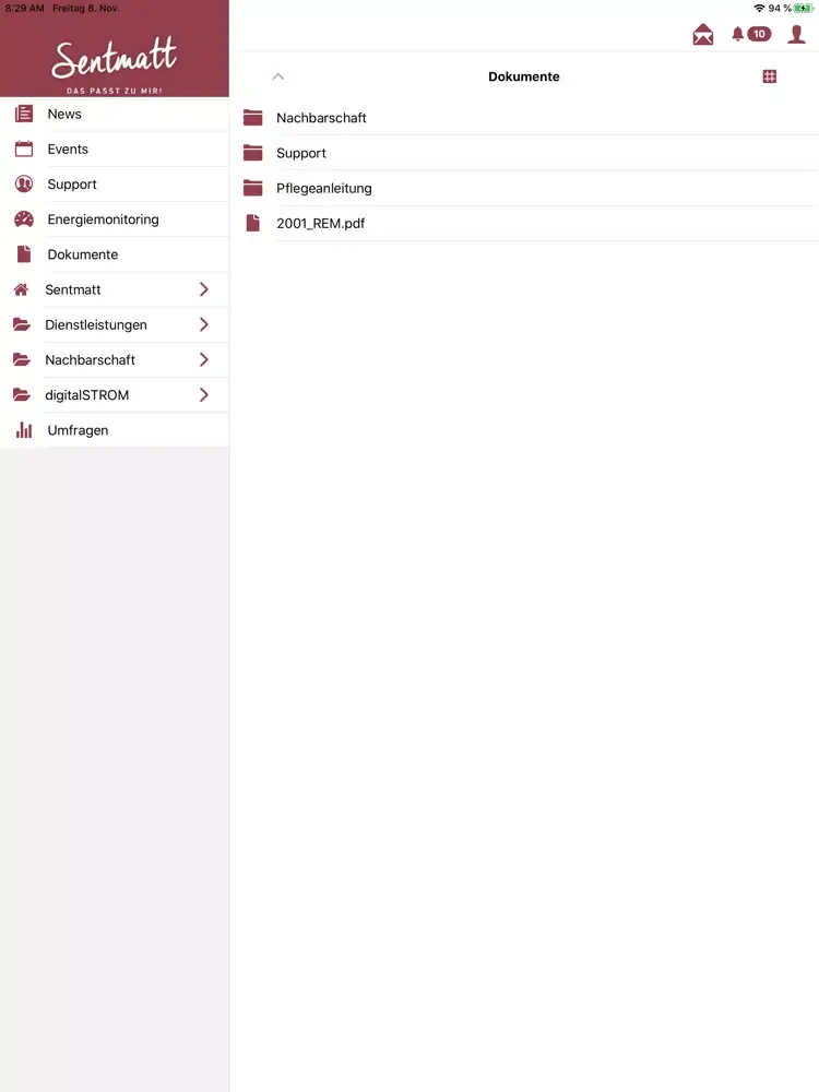 Sentmatt iPad  Screenshots