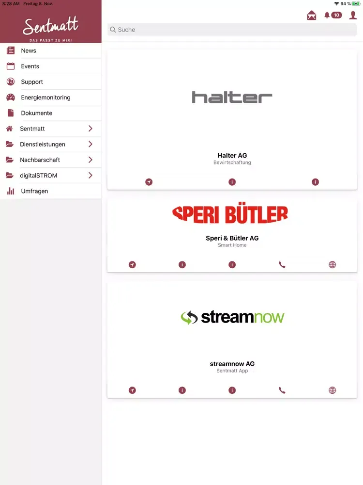 Sentmatt iPad  Screenshots