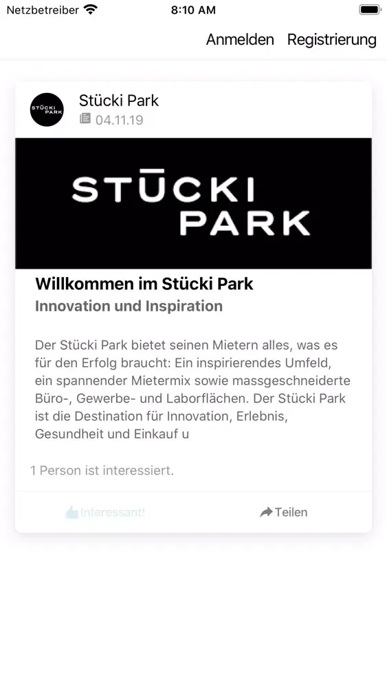 Tangkapan layar Stücki Park