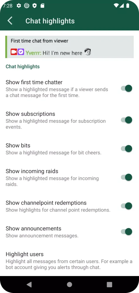 Stream buddy Screenshots