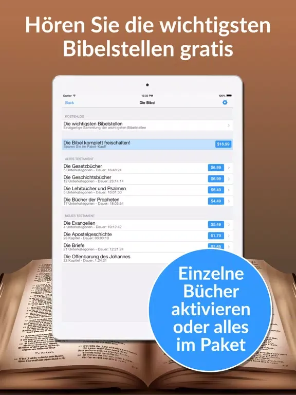 Скриншоты Die Bibel - Hörbuch Edition iPad 