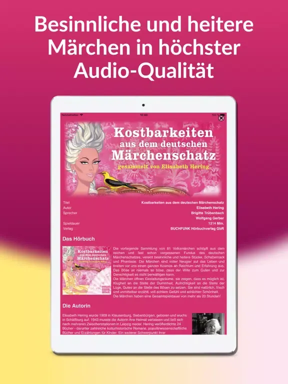 Märchenschatz - Hörbuch Ed. iPad  스크린샷