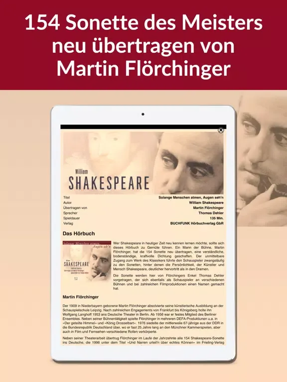 Screenshot di Shakespeare - Hörbuch Edition iPad 