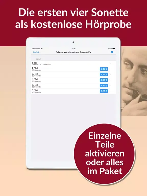 Screenshot di Shakespeare - Hörbuch Edition iPad 