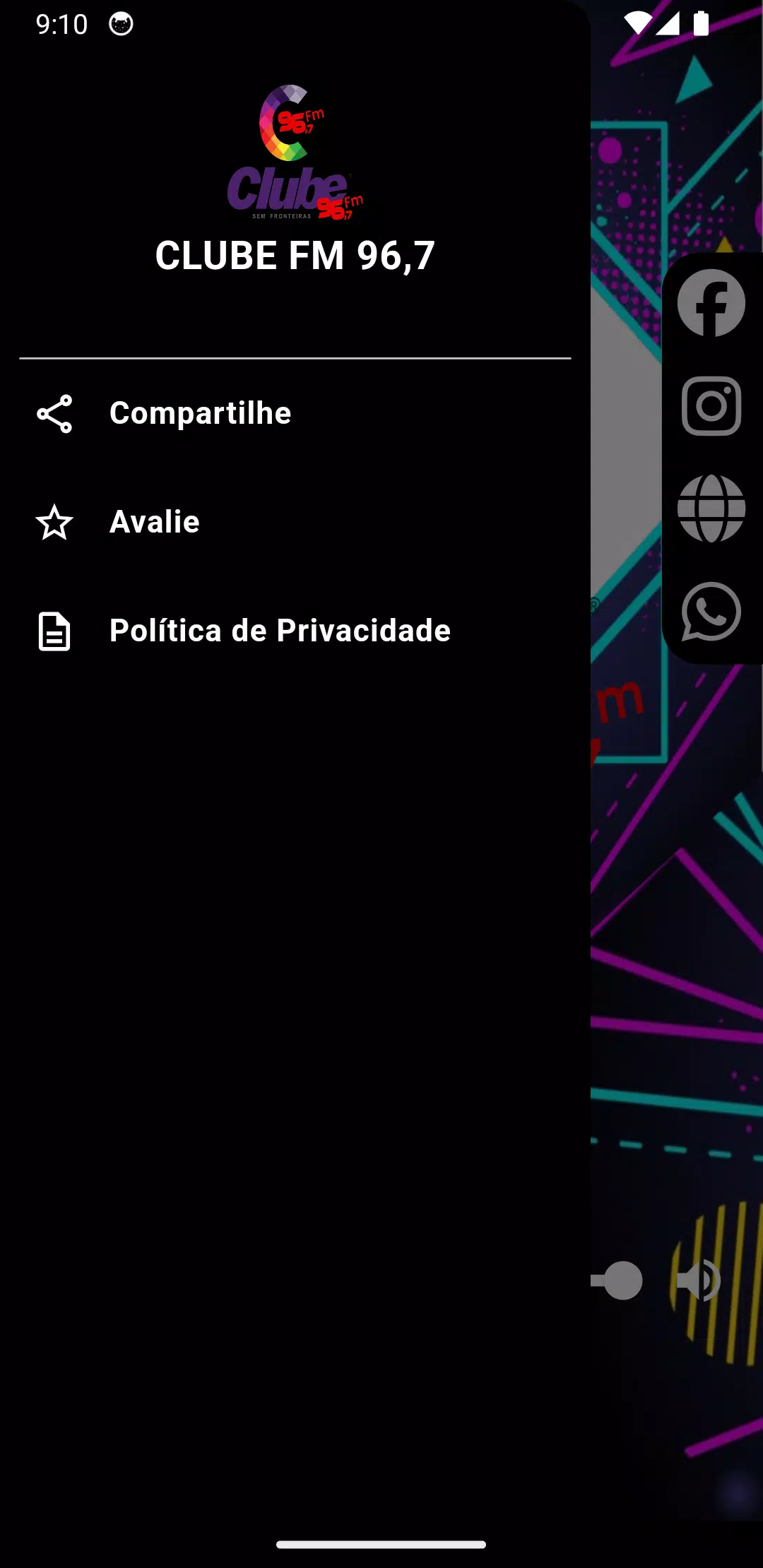 CLUBE FM 96,7 Screenshots