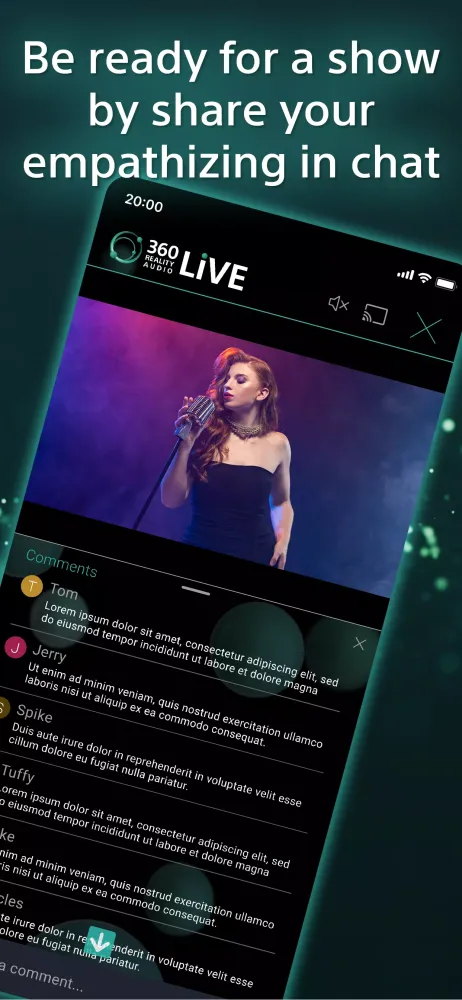 Tangkapan skrin 360 Reality Audio Live