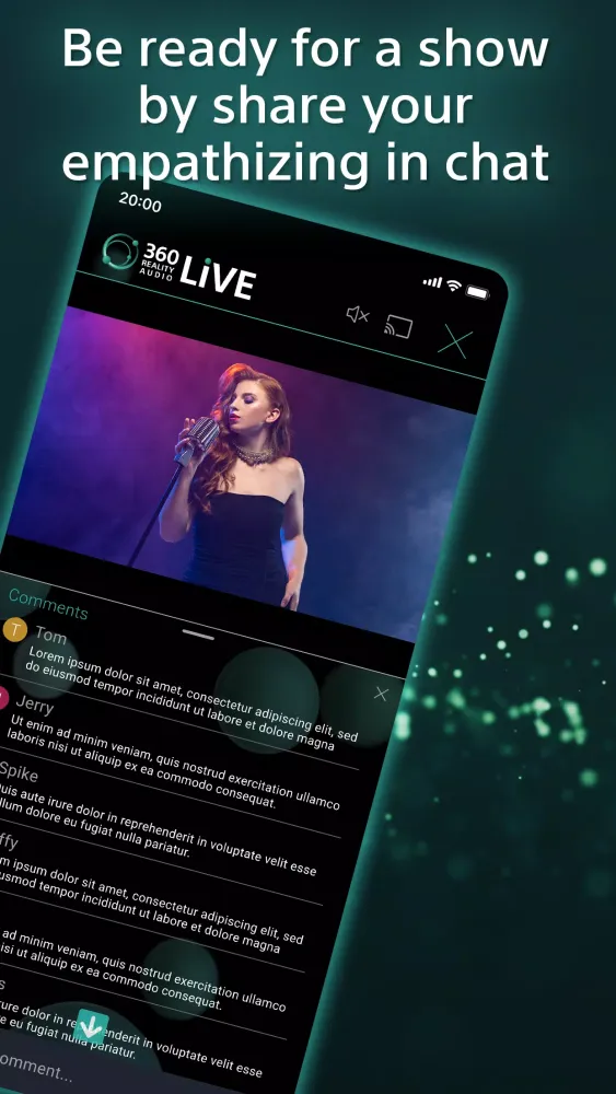 Tangkapan skrin 360 Reality Audio Live