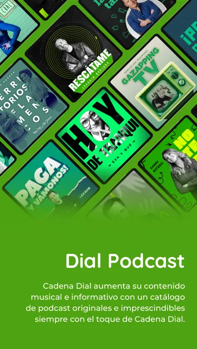 Tangkapan skrin Cadena Dial Radio