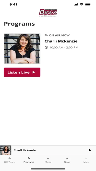B93.7 Screenshots