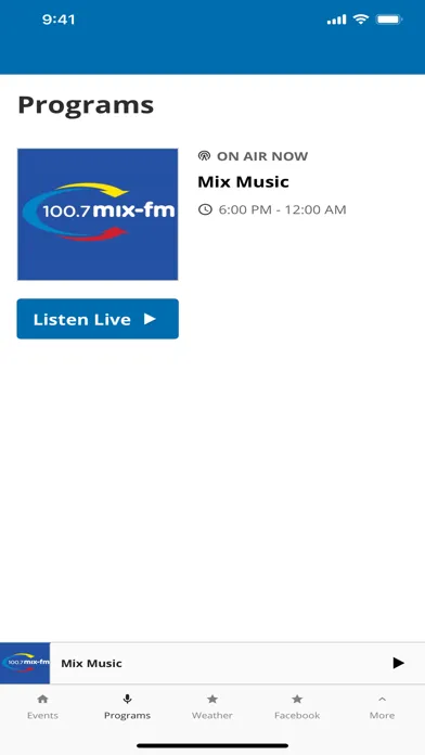 100.7 Mix FM Todays Hit Music應用截圖