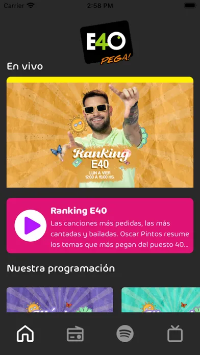 Capturas de pantalla de Estación 40 FM 91.1