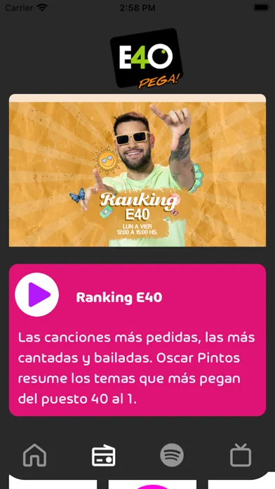 Capturas de pantalla de Estación 40 FM 91.1