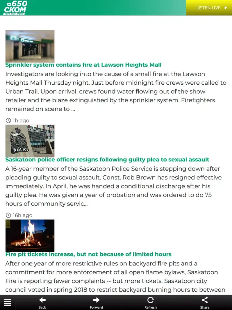 650 CKOM News Talk Sports iPad  Screenshots