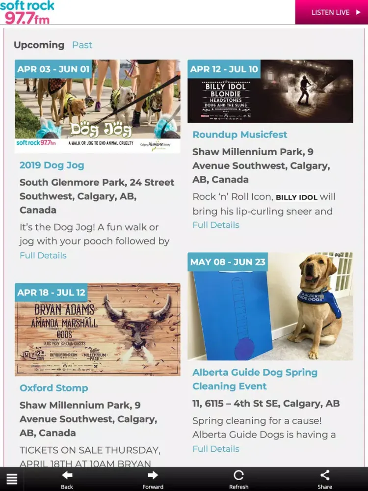 soft rock 97.7 FM iPad  Screenshots