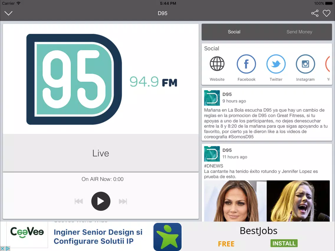 Скриншоты Multimedios Radio iPad 