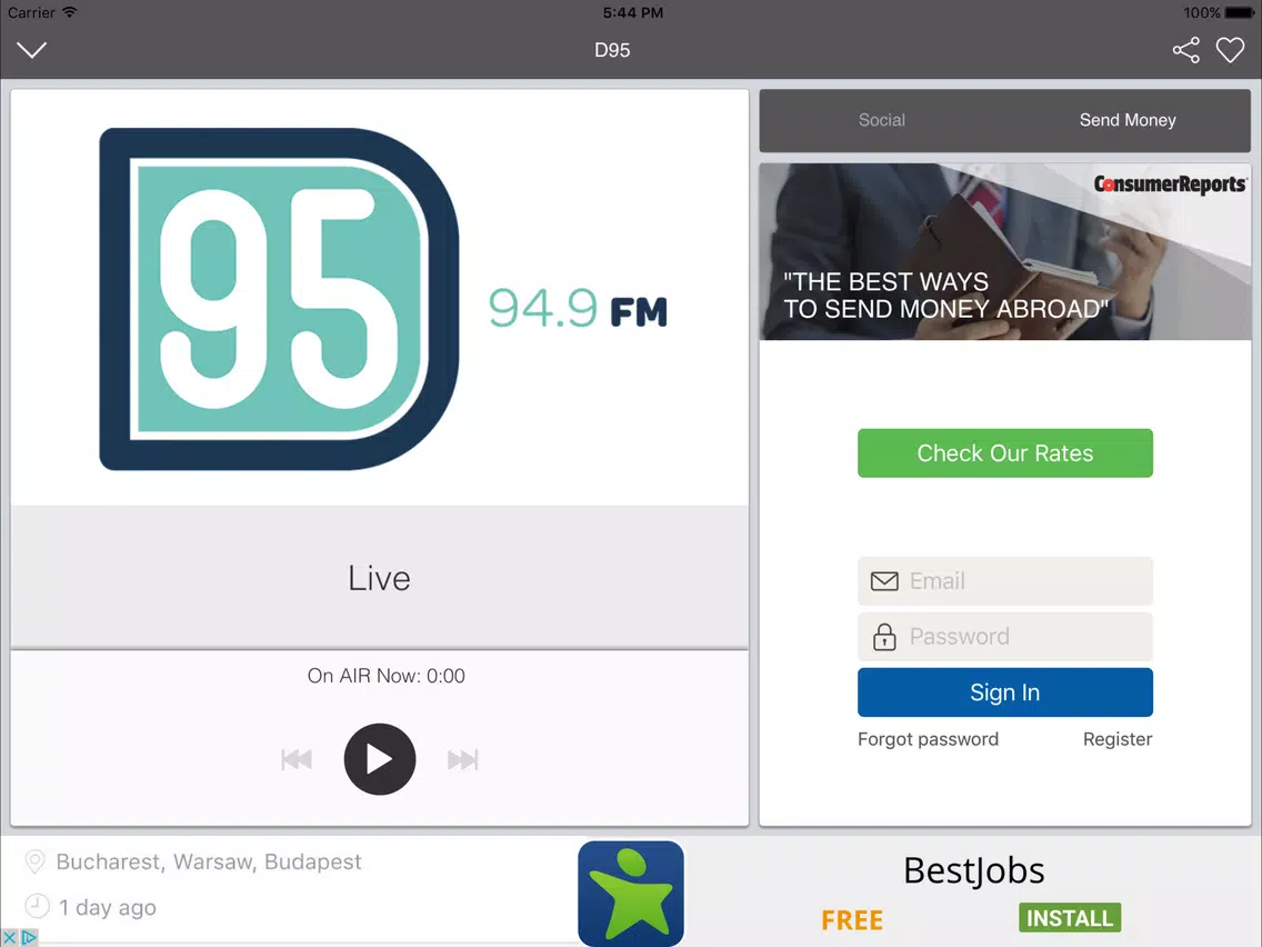Скриншоты Multimedios Radio iPad 