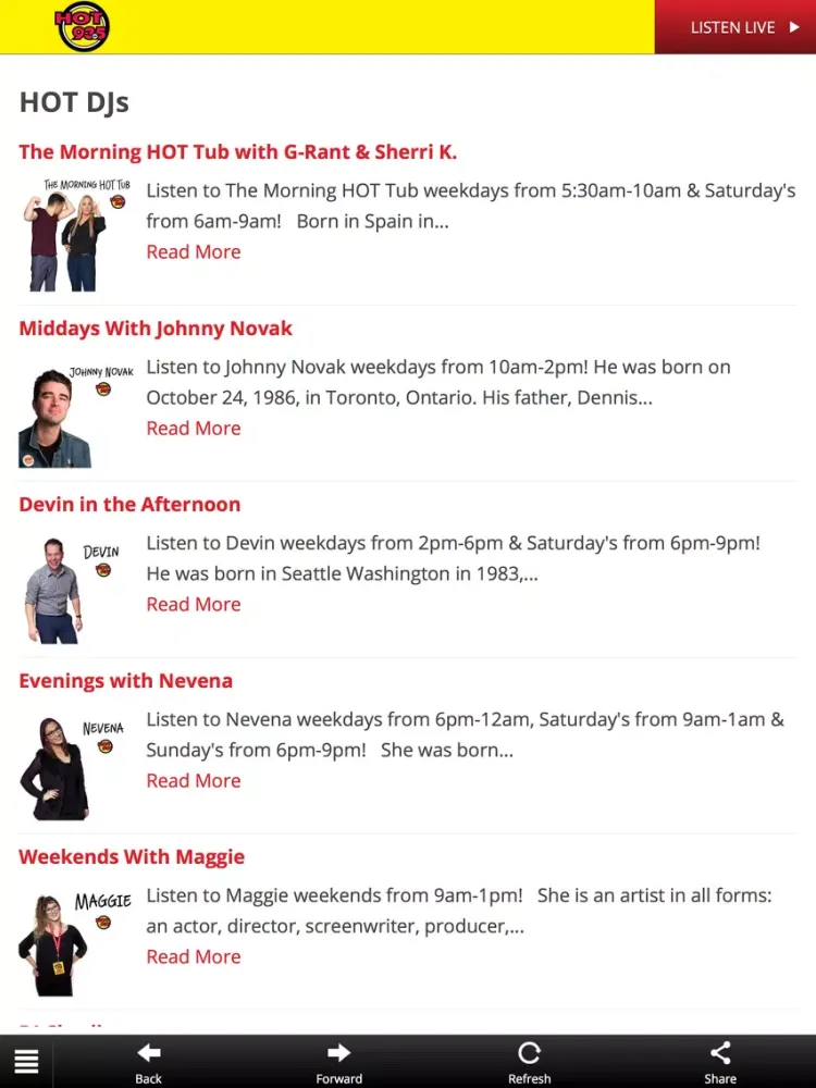 Screenshot di The New HOT 93.5 iPad 