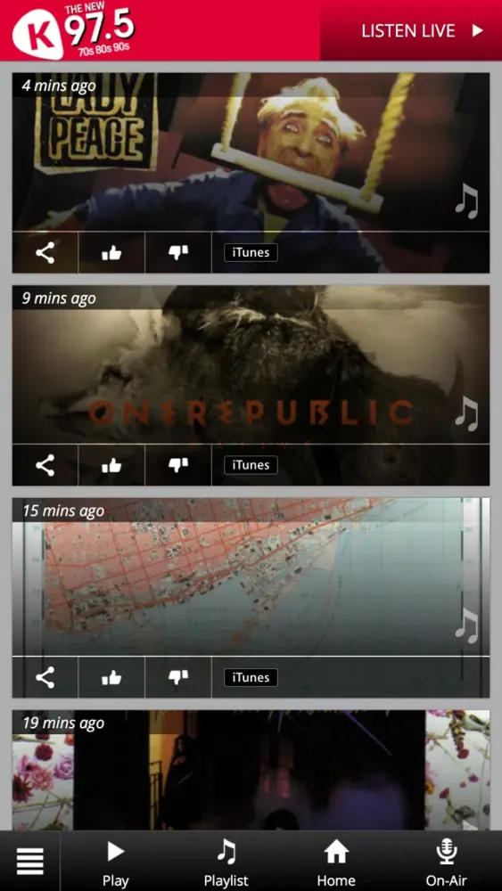 K 97.5 Screenshots