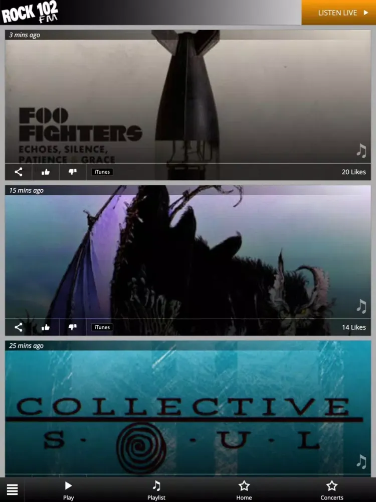 Capturas de pantalla de ROCK102 Saskatoon iPad 