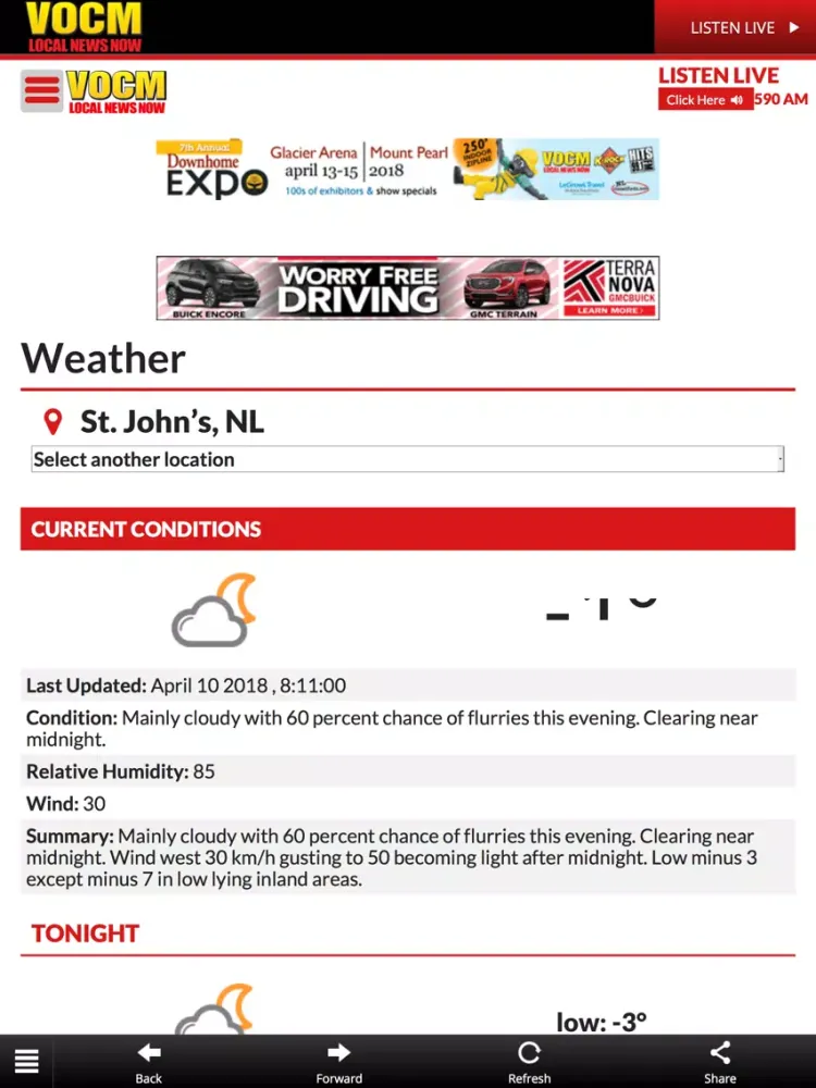 VOCM Radio iPad 应用截图