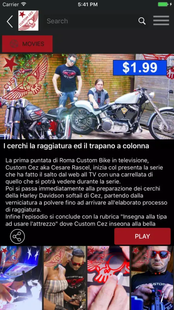 Screenshot di Custom CEZ