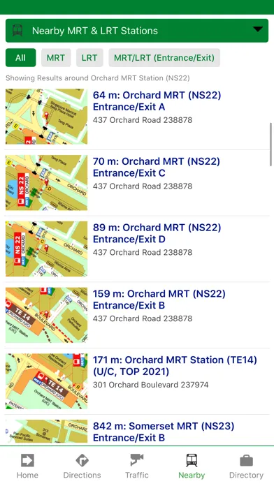 Singapore Maps Screenshots