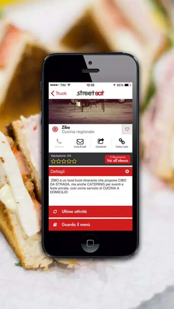 Zrzuty ekranu Streeteat – Food truck finder
