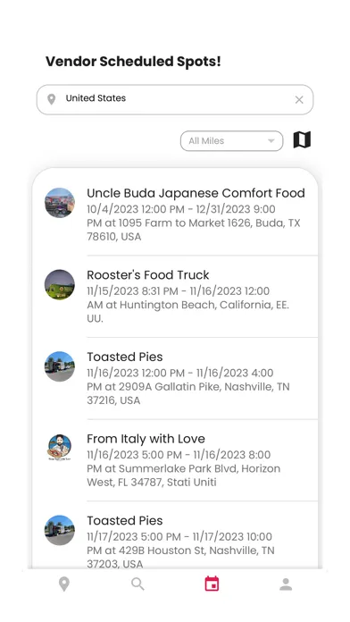 Скриншоты Street Eats Food Vendor Finder