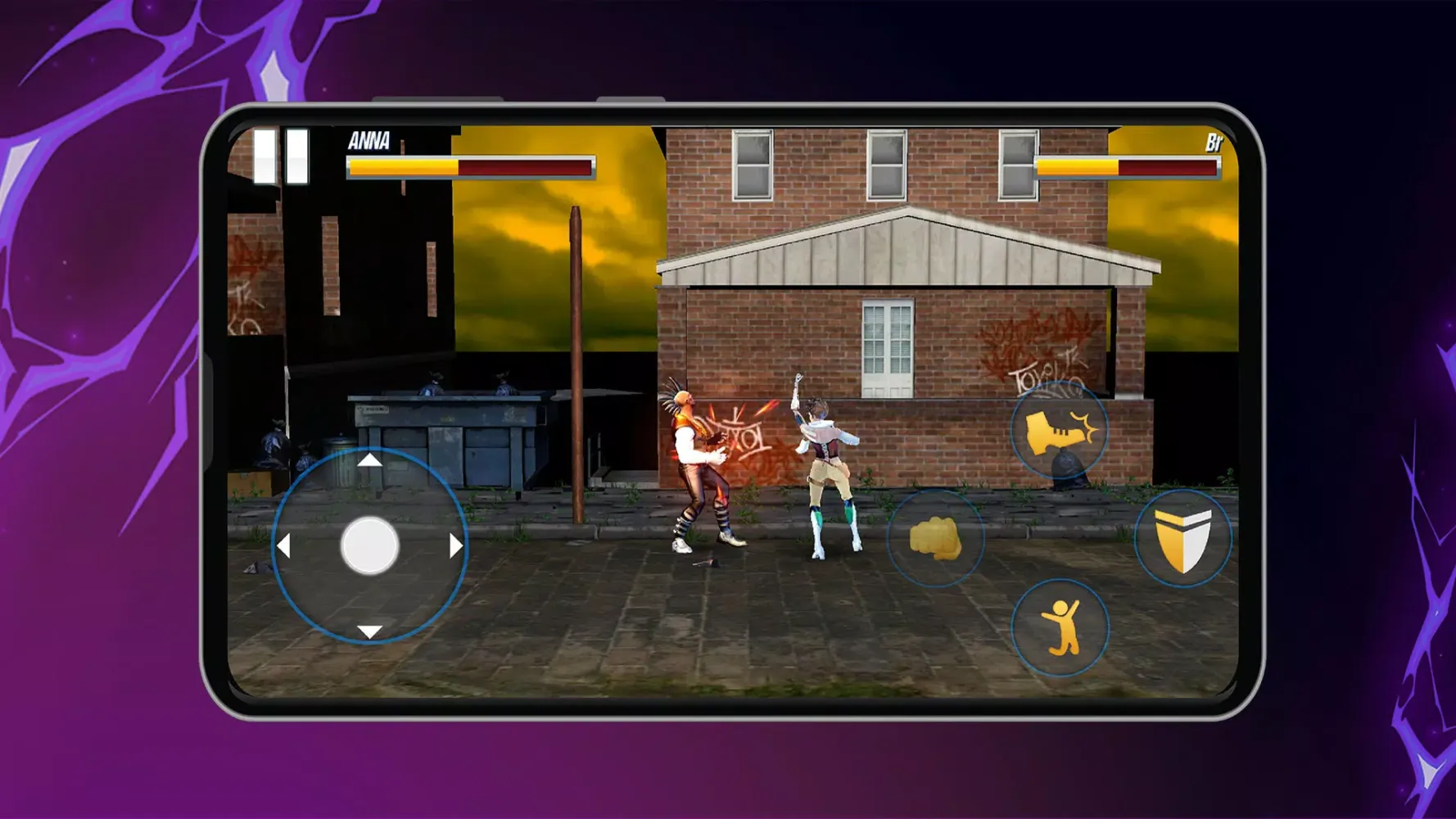 ภาพหน้าจอของ Street fighter game