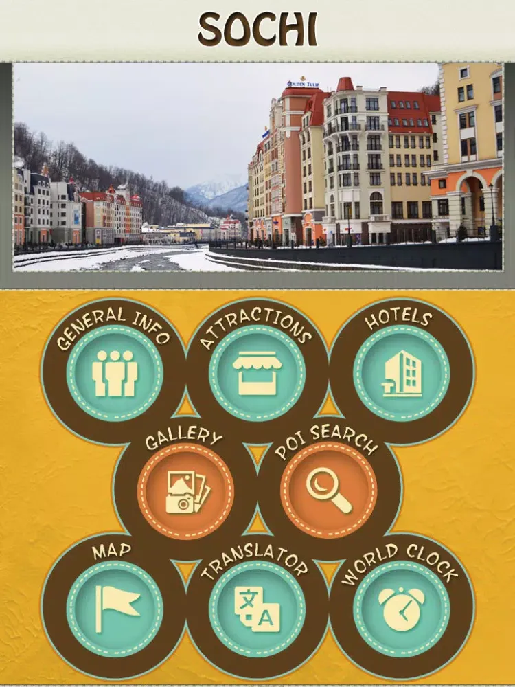 Tangkapan skrin Sochi City Travel Guide iPad 