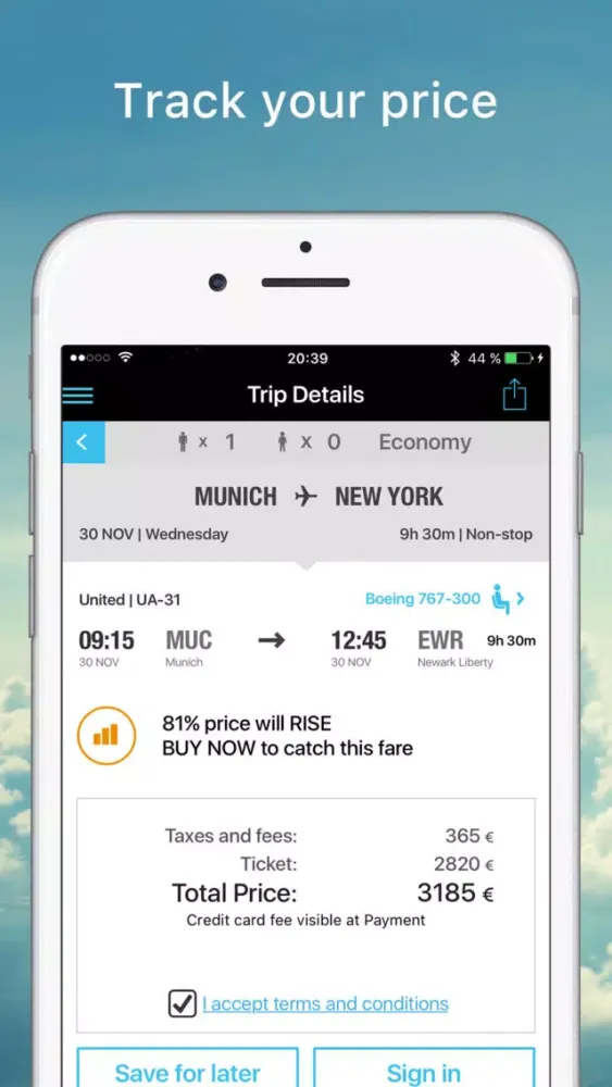 Zrzuty ekranu Quicket, your travel companion