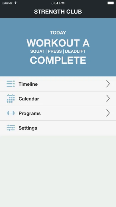 Strength Club - Workout Log স্ক্রিনশট