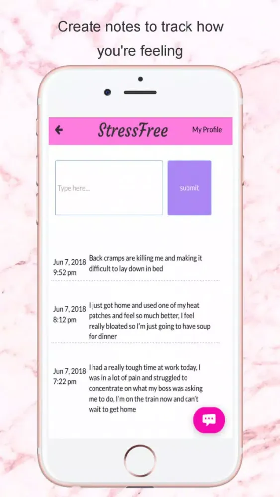 Captures d'écran de StressFree Periods