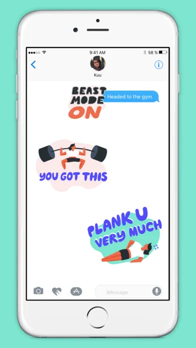Zrzuty ekranu Stridekick Fitness Stickers