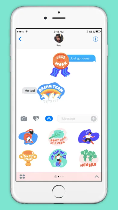 Zrzuty ekranu Stridekick Fitness Stickers