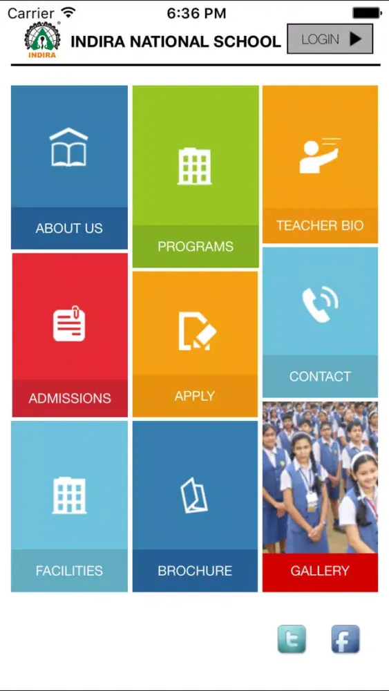 ภาพหน้าจอของ Indira National School