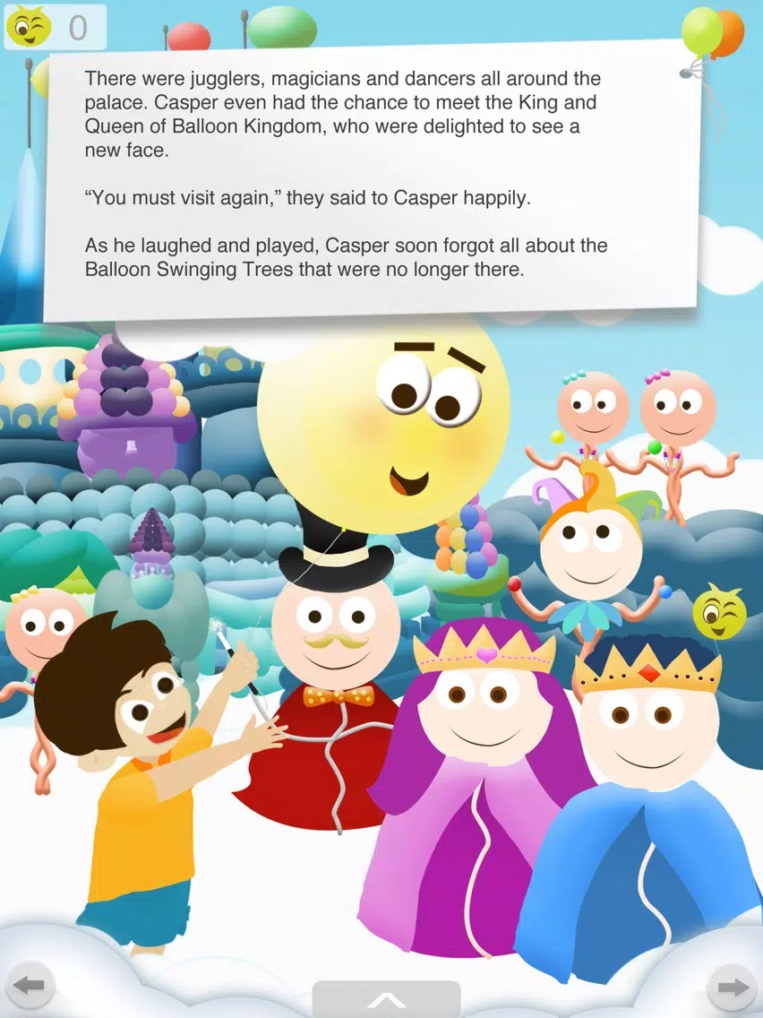Balloon Kingdom - An interactive adventure book for kids, families and educators iPad  스크린샷