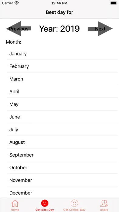 Captures d'écran de BioRhythm Horoscope