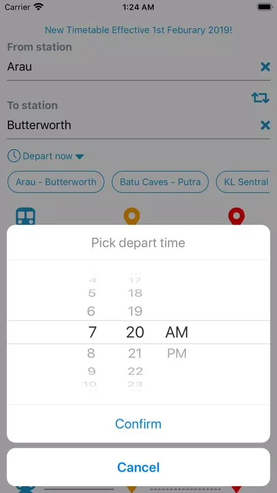 KTM Timetable স্ক্রিনশট