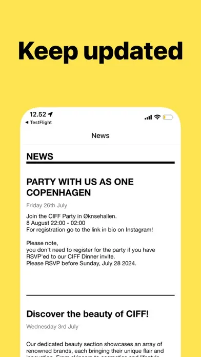CIFF – Ticket, Brandlist & Map سکرین شاٹس