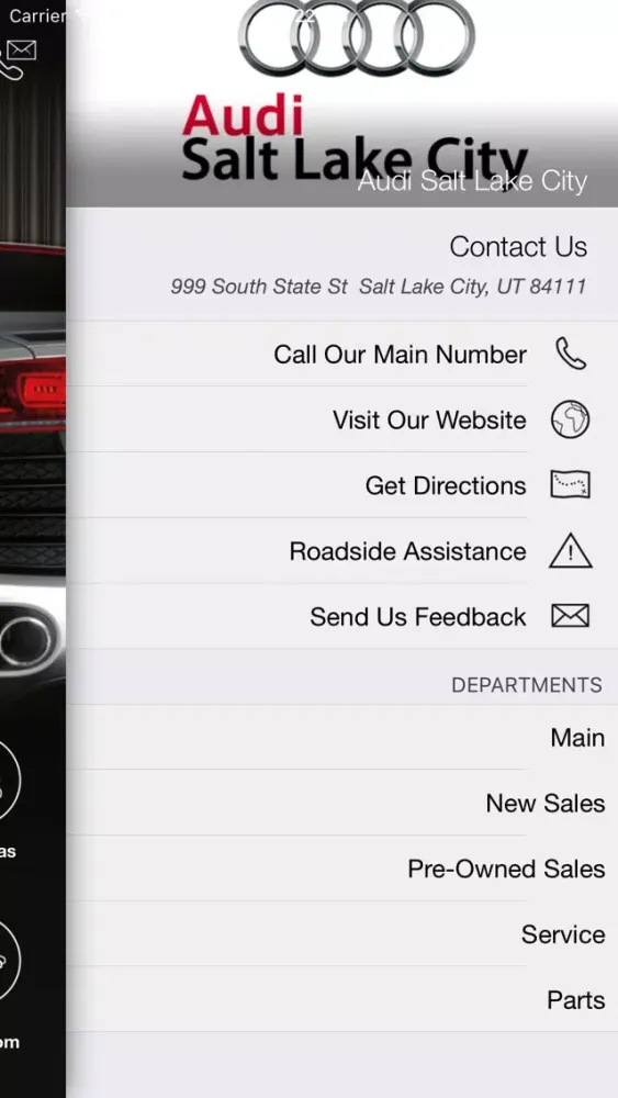 Audi Salt Lake City DealerApp Screenshots