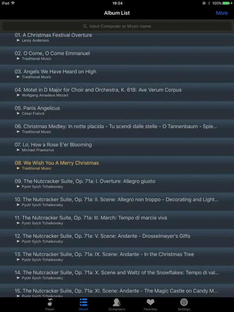 Christmas music collection iPad  سکرین شاٹس