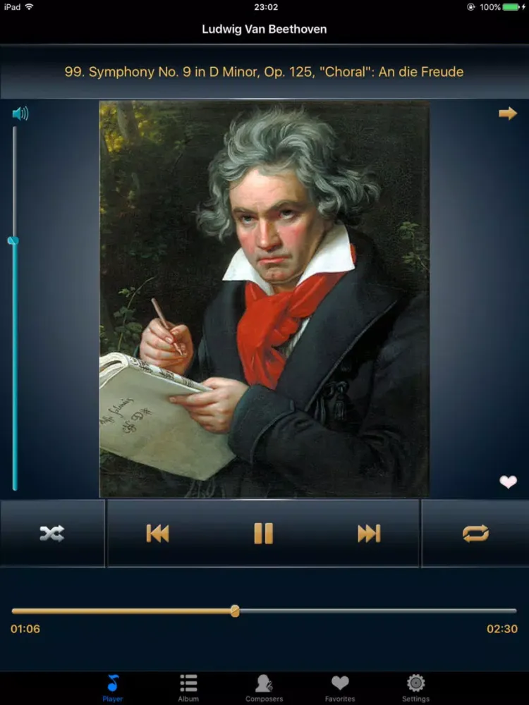 ภาพหน้าจอของ classical music offline player iPad 