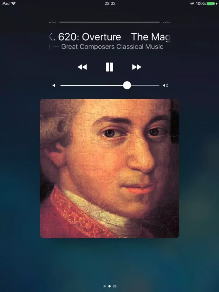 ภาพหน้าจอของ classical music offline player iPad 
