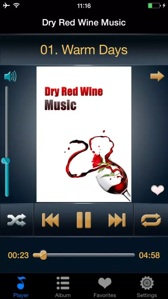 Love Music Player for Drink Dry Red Wine Free HD - Listen to Make Romantic应用截图