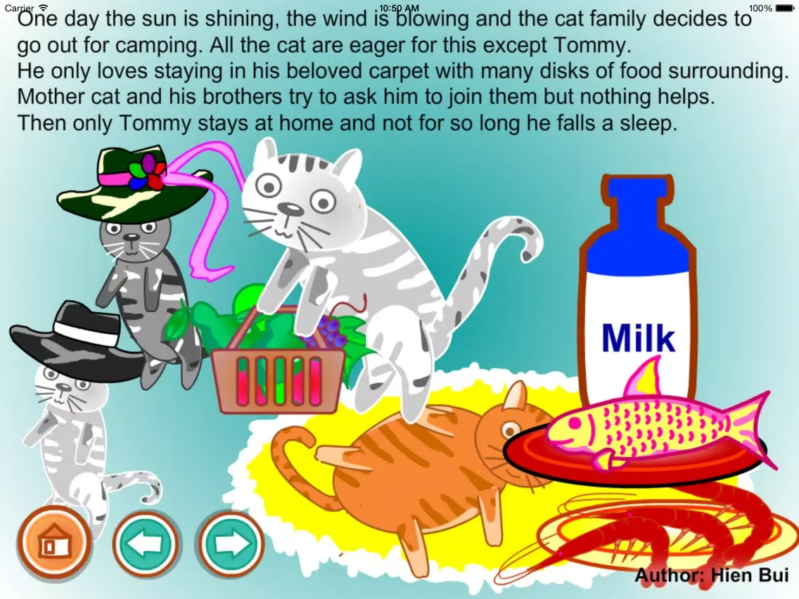 A lazy cat story (Untold toddler story from Hien Bui) iPad 应用截图