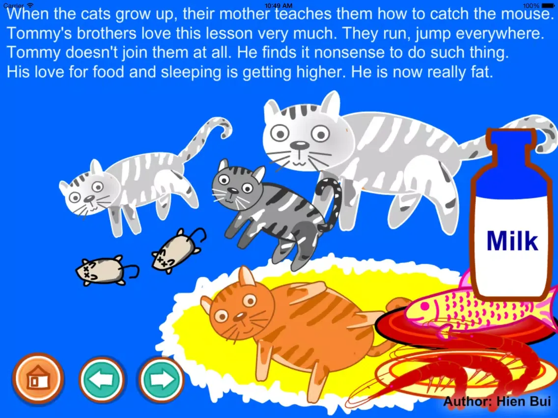 A lazy cat story (Untold toddler story from Hien Bui) iPad 应用截图