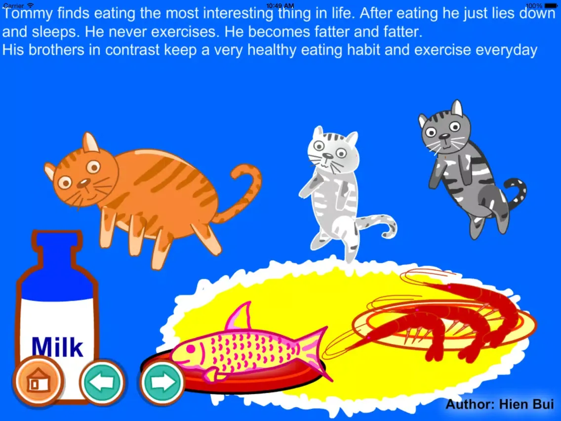 A lazy cat story (Untold toddler story from Hien Bui) iPad 应用截图
