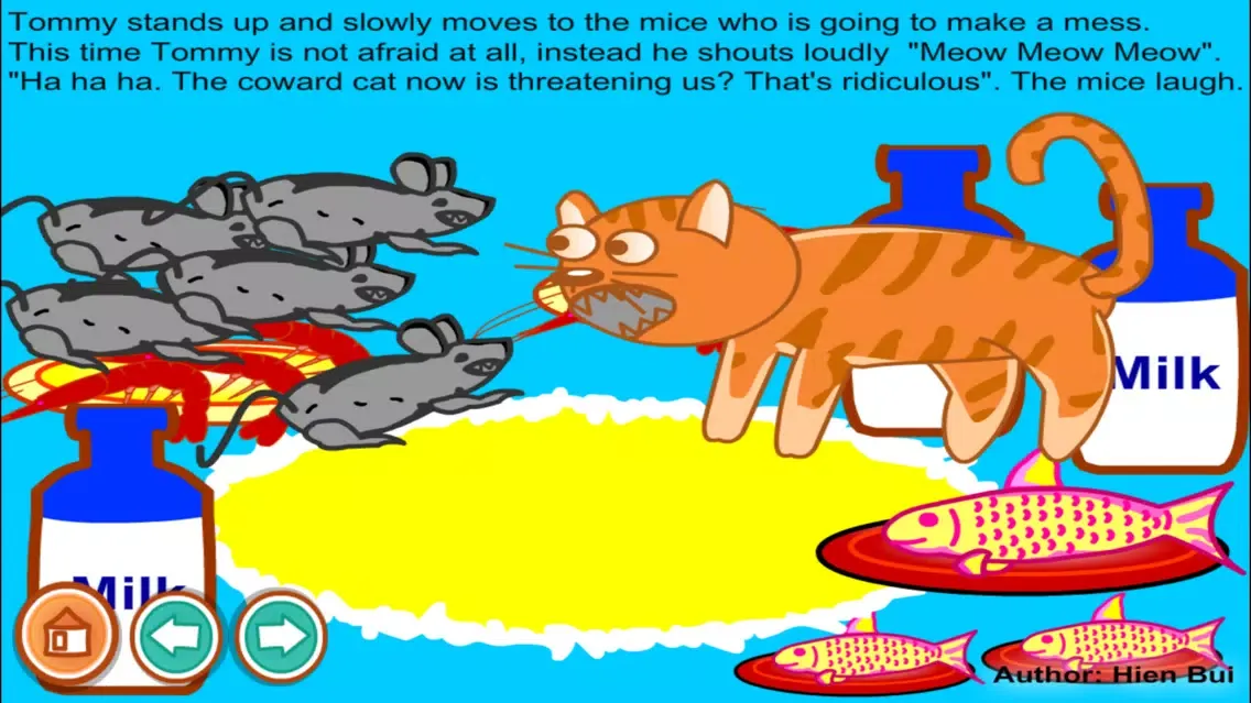 A lazy cat story (Untold toddler story from Hien Bui)应用截图