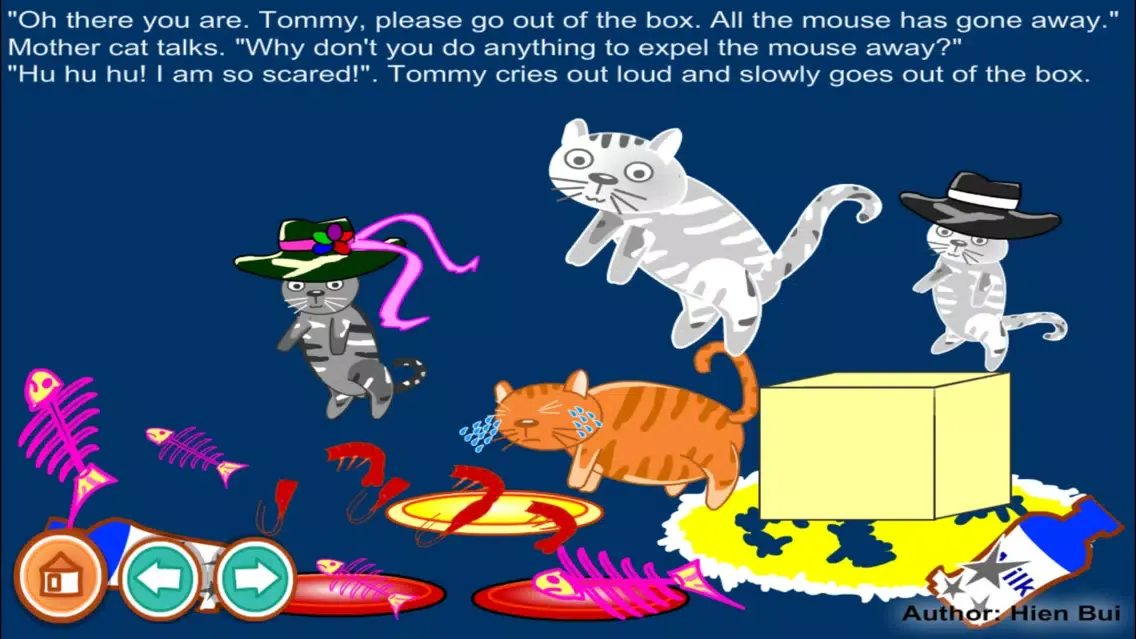 A lazy cat story (Untold toddler story from Hien Bui)应用截图